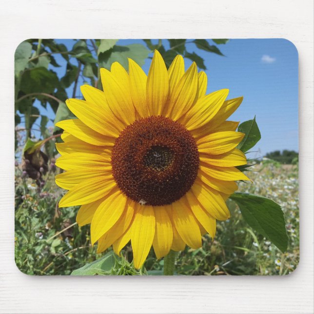 Sunny Sunflower Mouse Mat (Front)