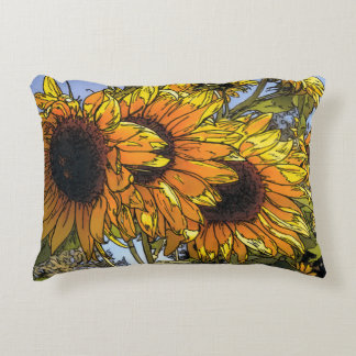 Sunny Sunflower Outdoor pillor Decorative Cushion