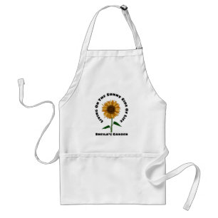 Sunny Sunflower Personalise Name Gardening Lovers Standard Apron