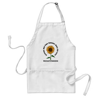 Sunny Sunflower Personalise Name Gardening Lovers Standard Apron
