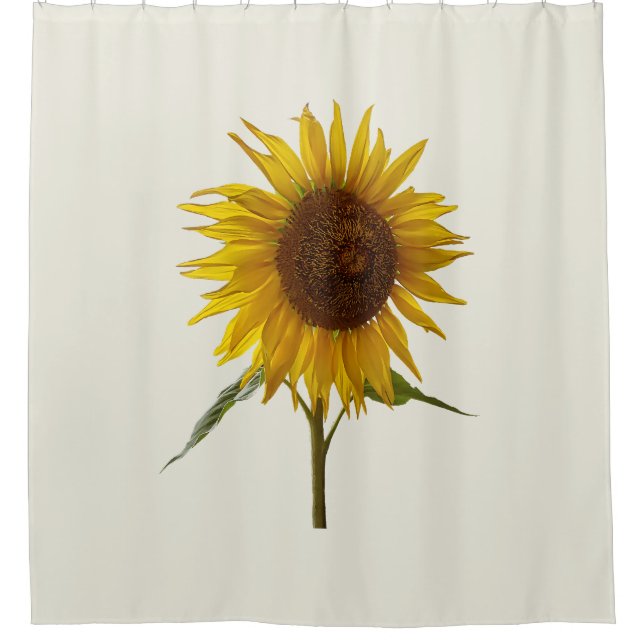 Sunny Sunflower Shower Curtain (Front)