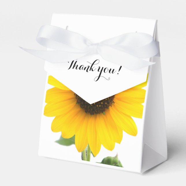 Sunny Sunflower Treat Box (Front Side)