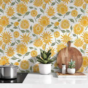 Sunny Sunflowers Peel & Stick Wallpaper