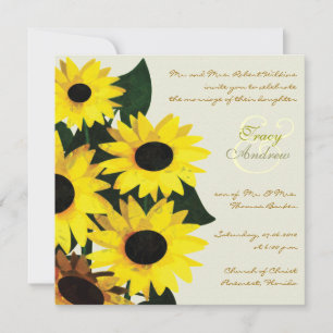Sunny Sunflowers - Wedding Invitations