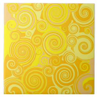 Sunny Swirl Bathroom Tile