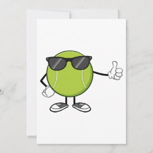Sunny Tennis Ball Invitation