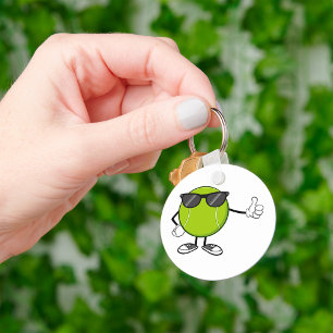 Sunny Tennis Ball Key Ring