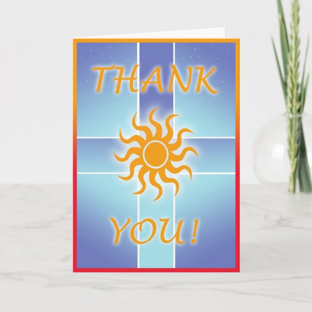 Sunny Thank You Card (Front)