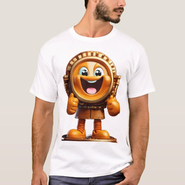 Sunny the Smiling Coin T-Shirt (Front)
