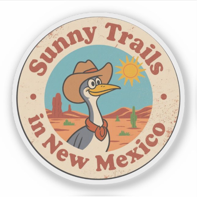 Sunny Trails_ New Mexico Desert Artwork (Front)