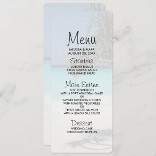 Sunny Tropical Beach Ocean Paradise Invitation