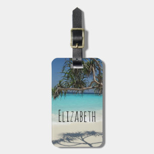 Sunny Tropical Beach Ocean Paradise Luggage Tag
