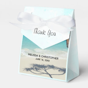 Sunny Tropical Beach Ocean Paradise Wedding Favour Box