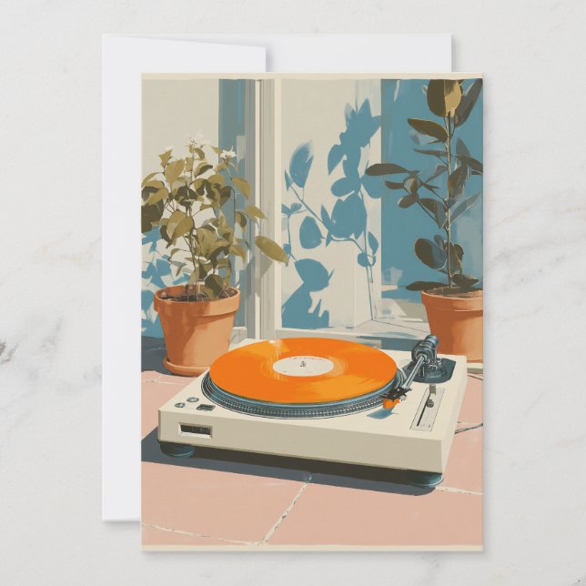 Sunny Turntable with Orange Vinyl (Front)
