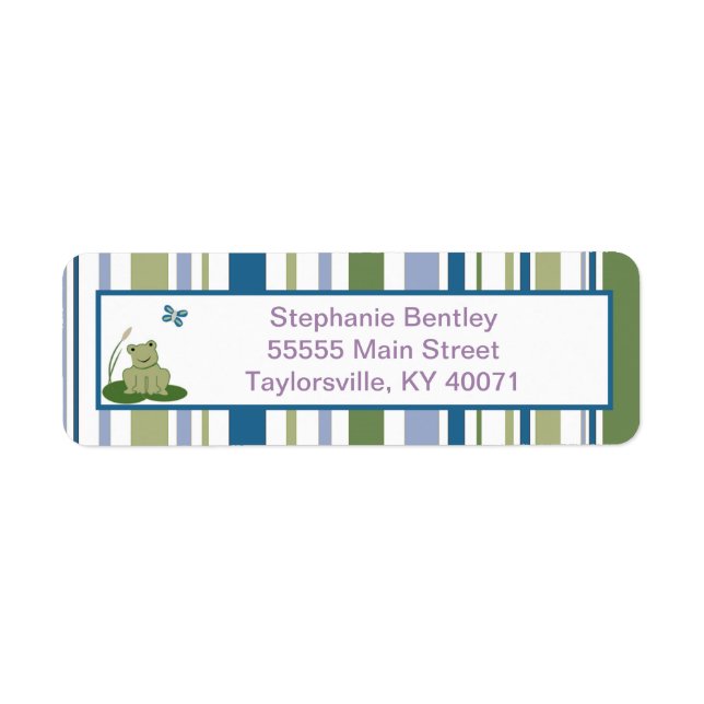 Sunny Turtle Return Address Label (Front)