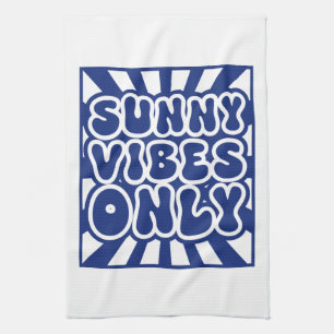 Sunny Vibes Only – Vintage Groovy Energy Tea Towel