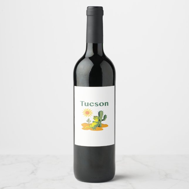 Sunny Vibes Tucson Wine Label (Front)