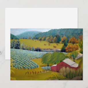 Sunny Vineyard Farm Holiday Card