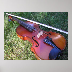 Sunny Violin Poster