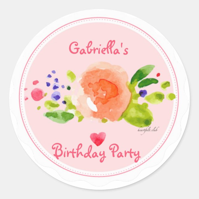 Sunny Watercolor Sticker (Front)