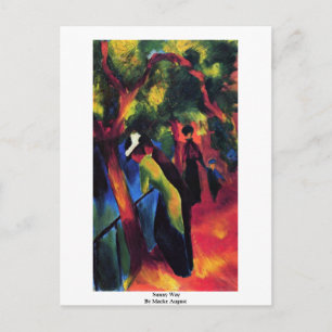 Sunny Way By Macke August Postcard