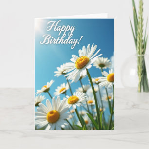 Sunny White Blossom Card