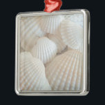 Sunny White Seashells, Summer Beach Exotic Metal Tree Decoration<br><div class="desc">Sunny White Seashells,  Summer Beach,  Exotic</div>