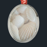 Sunny White Seashells, Summer Beach Exotic Metal Tree Decoration<br><div class="desc">Sunny White Seashells,  Summer Beach,  Exotic</div>