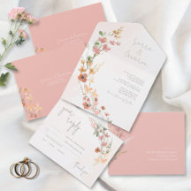 Sunny Wildflower Wedding Pink ID1023