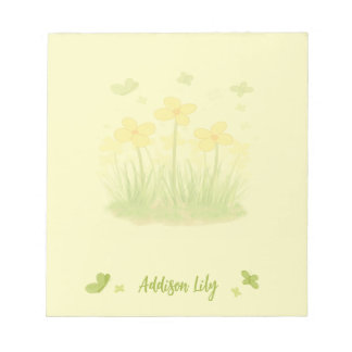 Sunny Wildflowers & Butterflies Notepad