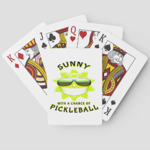 Sunny With a Chance of PickleBall Playing Cards