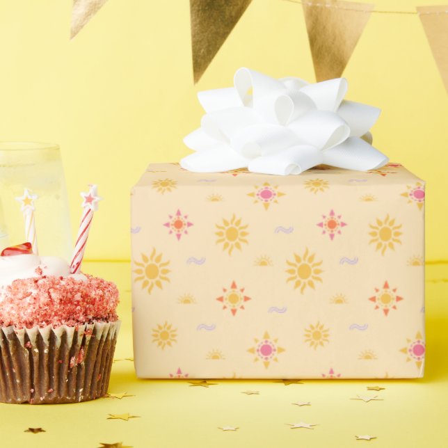 Sunny Wrapping Paper (Birthday Party)