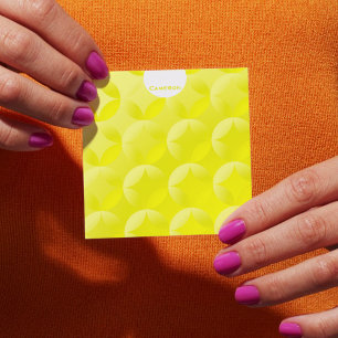 Sunny Yellow Ambient Design Personalised Post-it Notes