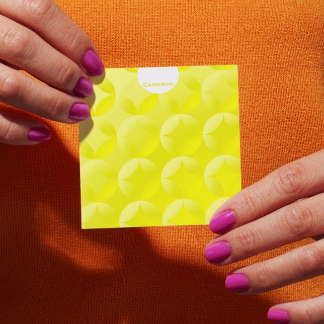 Sunny Yellow Ambient Design Personalised Post-it Notes (Creator Uploaded)