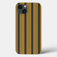 Sunny yellow and charcoal five stripe pattern