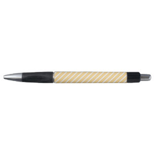 Sunny yellow and white five stripe pattern
