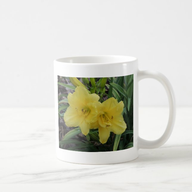 Sunny Yellow Daylilies Coffee Mug (Right)