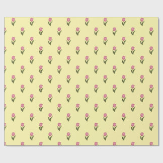 Sunny Yellow Floral Wrapping Paper | Elegant Botan
