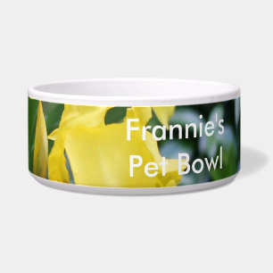 Sunny Yellow Irises Floral PERSONALIZE Pet