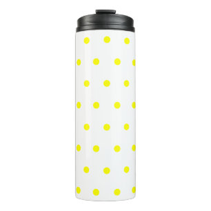 Sunny Yellow Polka Dots Thermal Tumbler