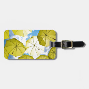 Sunny Yellow Umbrellas Luggage Tag