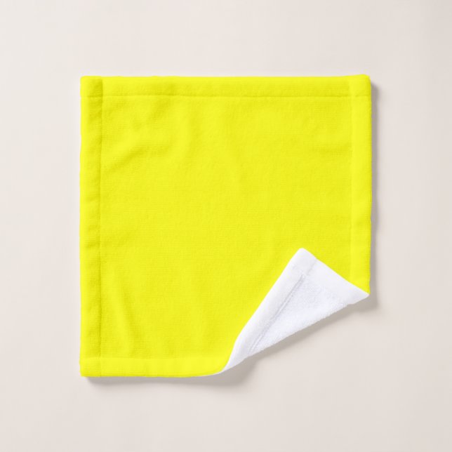Sunny Yellow Wash Cloth – Soft & Absorbent (Wash Cloth)