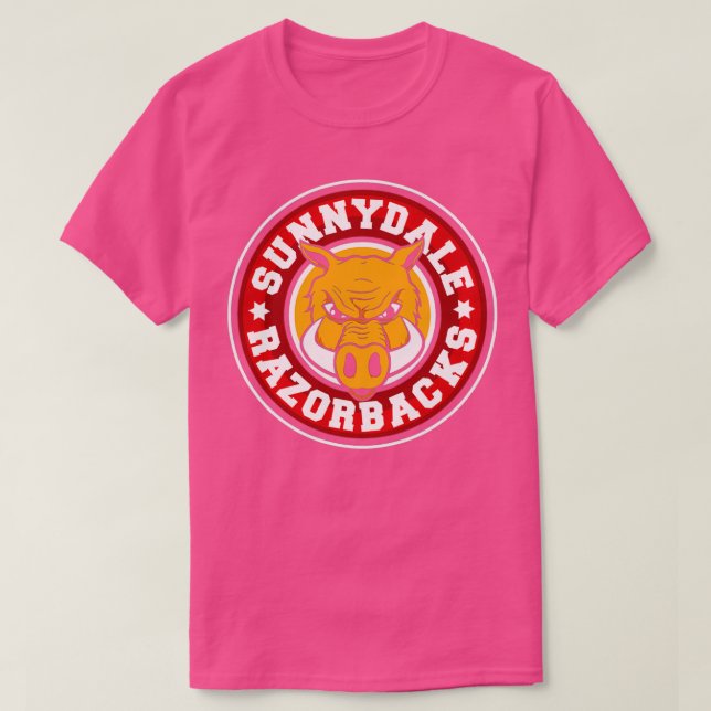 Sunnydale Razorbacks Baseball Sleeve T-Shirt (Design Front)