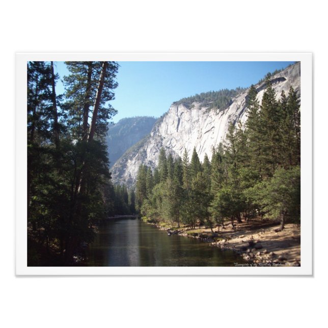 "Sunnyside of the River" Yosemite Valley Poster (Front)
