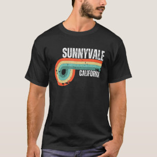 Sunnyvale City California State Vintage Retro Souv T-Shirt