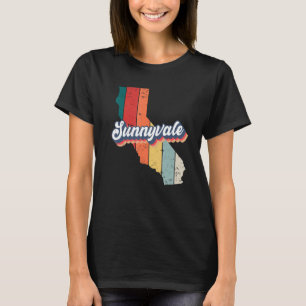 Sunnyvale City Retro Vintage Hometown California T-Shirt