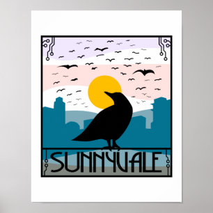Sunnyvale Crow Poster