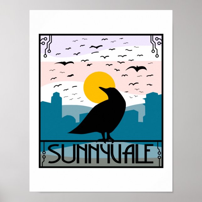 Sunnyvale Crow Poster (Front)