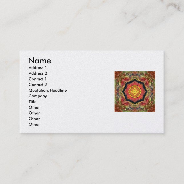 Sunrat Business Card (Front)