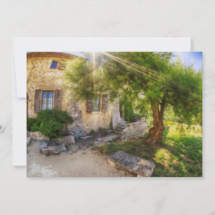 Sunray at St. Hilaire Abbey   France Thank You Card